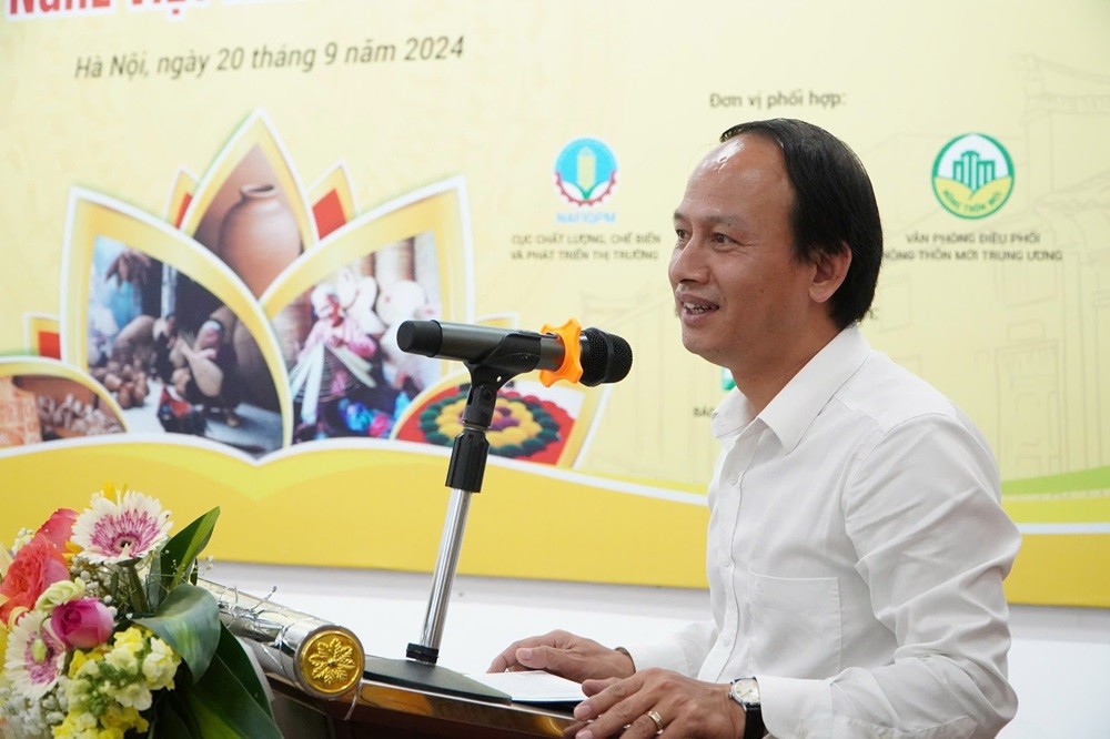 Ông Hà Tiến Nghi - Phó Chi cục trưởng Chi cục Phát triển nông thôn TP. Hà Nội: Sau 6 tháng triển khai, phát động. Hội thi sản phẩm làng nghề thành phố Hà Nội năm 2024 (lần thứ 2) đã thú hút hơn 250 tác phẩm