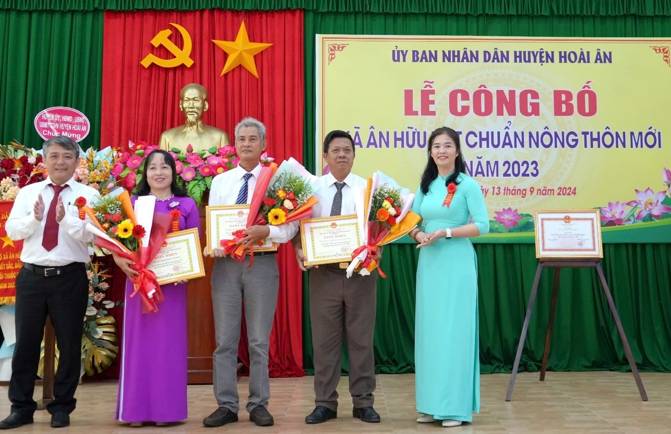 Bình Định: Xã Ân Hữu đạt chuẩn nông thôn mới