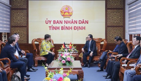 Lãnh đạo tỉnh Bình Định làm việc với Đại sứ Cộng hoà Liên bang Đức tại Việt Nam
