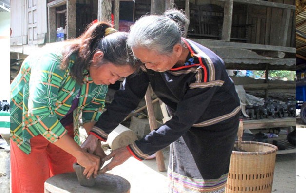 Hồi sinh nghề gốm cổ buôn Dơng Bắk