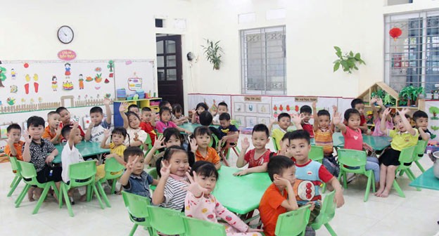 Cơ sở vật chất Trường Mầm non Danh Thắng khang trang tạo thuận lợi cho việc triển khai các hoạt động chăm sóc, giáo dục trẻ em.