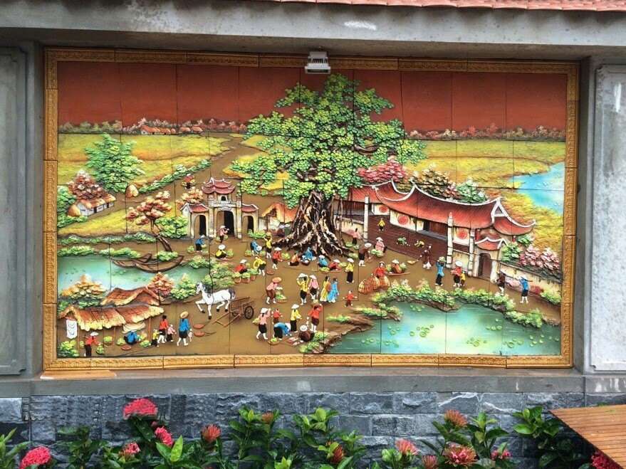 Tranh gốm Kim Lan - Di sản văn hoá Tranh gốm Kim Lan - Di sản văn hoá