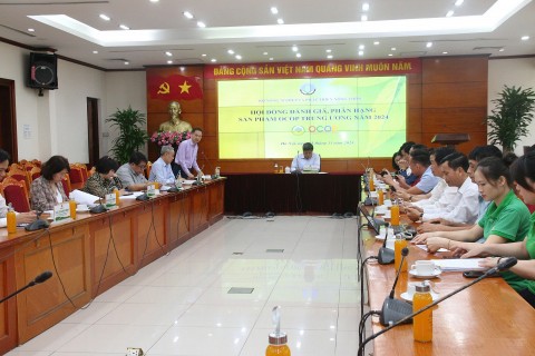 danh gia phan hang san pham ocop trung uong nam 2024