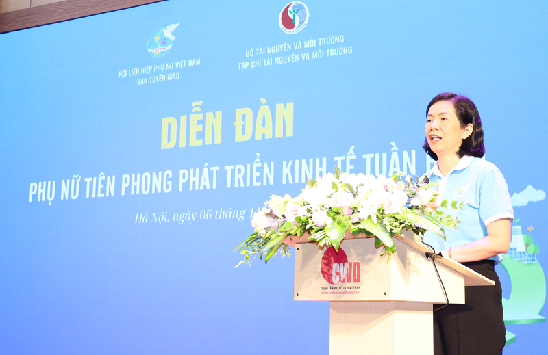 Tạp chí Tài nguyên và Môi trường tổ chức Diễn đàn “Phụ nữ tiên phong phát triển kinh tế tuần hoàn”