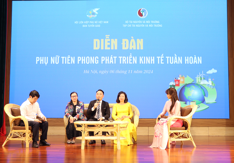 tap chi tai nguyen va moi truong to chuc dien dan phu nu tien phong phat trien kinh te tuan hoan