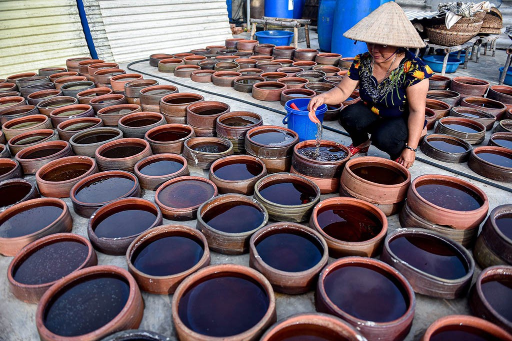 Nam Định: Làng nghề nước mắm truyền thống Sa Châu tập trung sản xuất hàng Tết