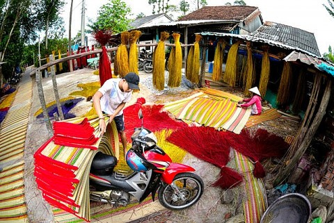 Làng nghề chiếu Định Yên bảo tồn nét đẹp thủ công giữa thời đại mới