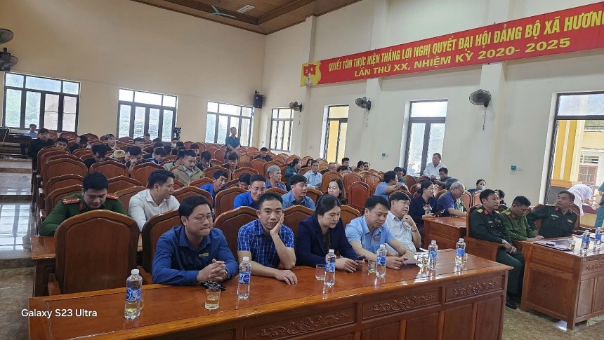 Toàn cảnh buổi khai mạc sơ tuyển sức khỏe nghĩa vụ quân sự và nghĩa vụ tham gia Công an nhân dân năm 2025 tại xã Hương Trạch Toàn cảnh buổi khai mạc sơ tuyển sức khỏe nghĩa vụ quân sự và nghĩa vụ tham gia Công an nhân dân năm 2025 tại xã Hương Trạch