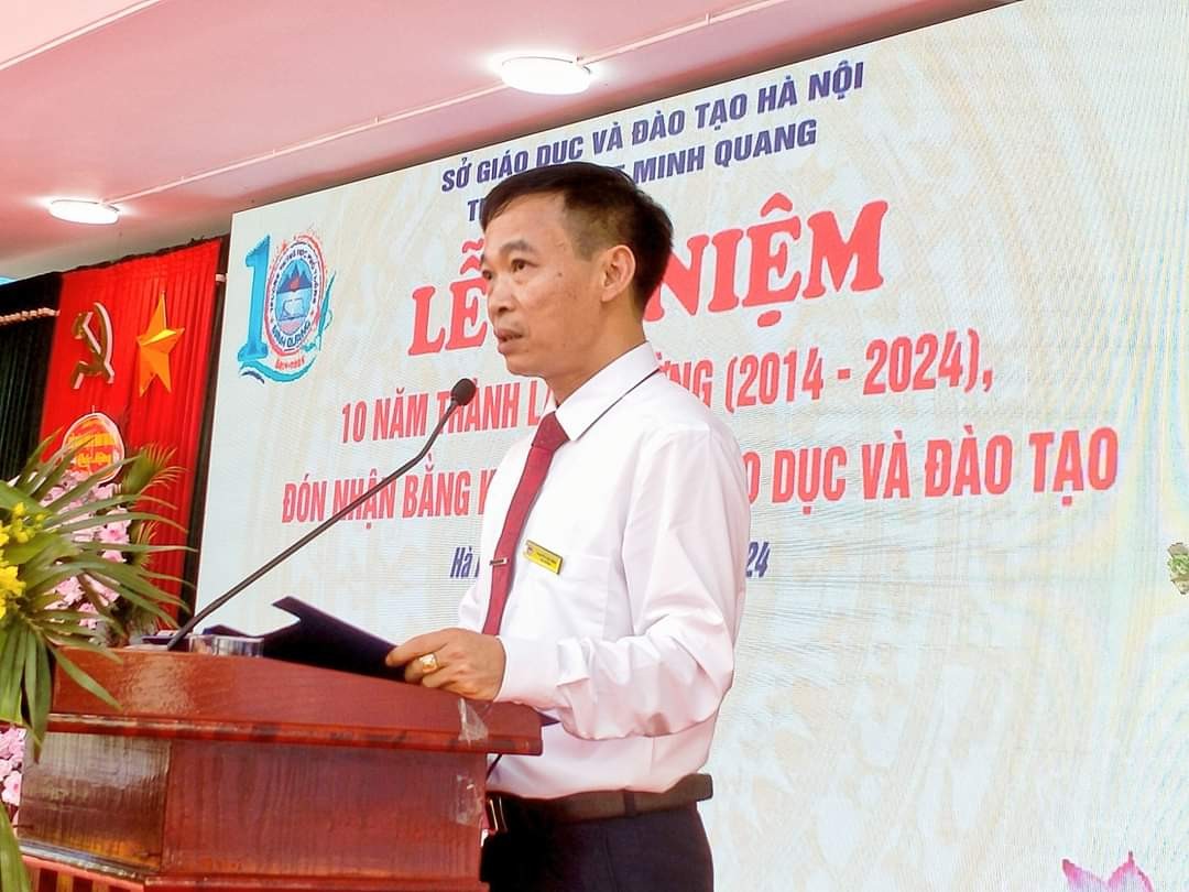 Huyện Ba Vì (Hà Nội): TRƯỜNG THPT MINH QUANG KỶ NIỆM 10 NĂM THÀNH LẬP VÀ ĐÓN NHẬN BẰNG KHEN CỦA BỘ GD&ĐT Huyện Ba Vì (Hà Nội): TRƯỜNG THPT MINH QUANG KỶ NIỆM 10 NĂM THÀNH LẬP VÀ ĐÓN NHẬN BẰNG KHEN CỦA BỘ GD&ĐT