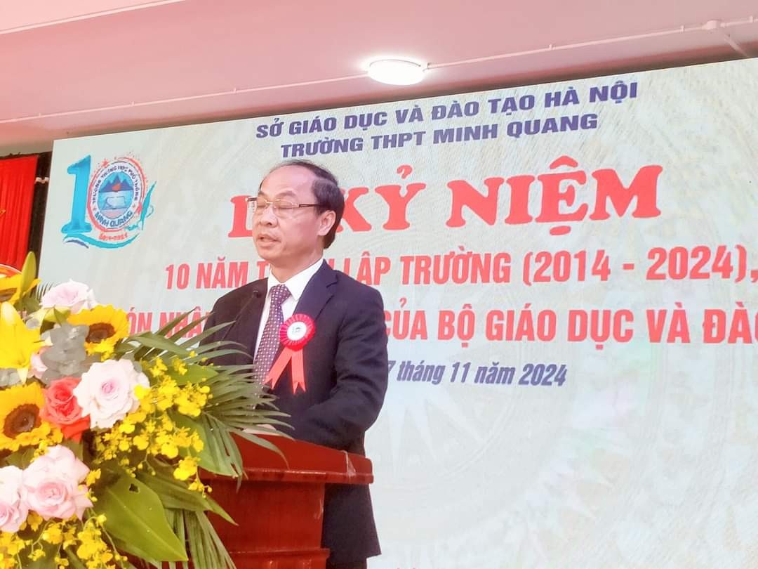 Huyện Ba Vì (Hà Nội): TRƯỜNG THPT MINH QUANG KỶ NIỆM 10 NĂM THÀNH LẬP VÀ ĐÓN NHẬN BẰNG KHEN CỦA BỘ GD&ĐT Huyện Ba Vì (Hà Nội): TRƯỜNG THPT MINH QUANG KỶ NIỆM 10 NĂM THÀNH LẬP VÀ ĐÓN NHẬN BẰNG KHEN CỦA BỘ GD&ĐT