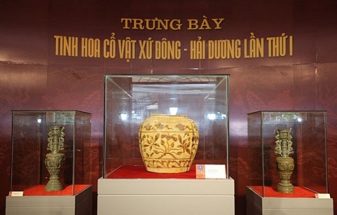 Thạp gốm hoa nâu Hiệp An - Bảo vật quốc gia thời Trần