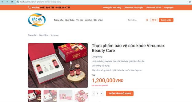 Sản phẩm của Công ty CP dược liệu Bác Hà được quảng cáo, giới thiệu trên hạ tầng Internet giúp tiếp cận được nhiều khách hàng và quảng bá sản phẩm rộng hơn Sản phẩm của Công ty CP dược liệu Bác Hà được quảng cáo, giới thiệu trên hạ tầng Internet giúp tiếp cận được nhiều khách hàng và quảng bá sản phẩm rộng hơn