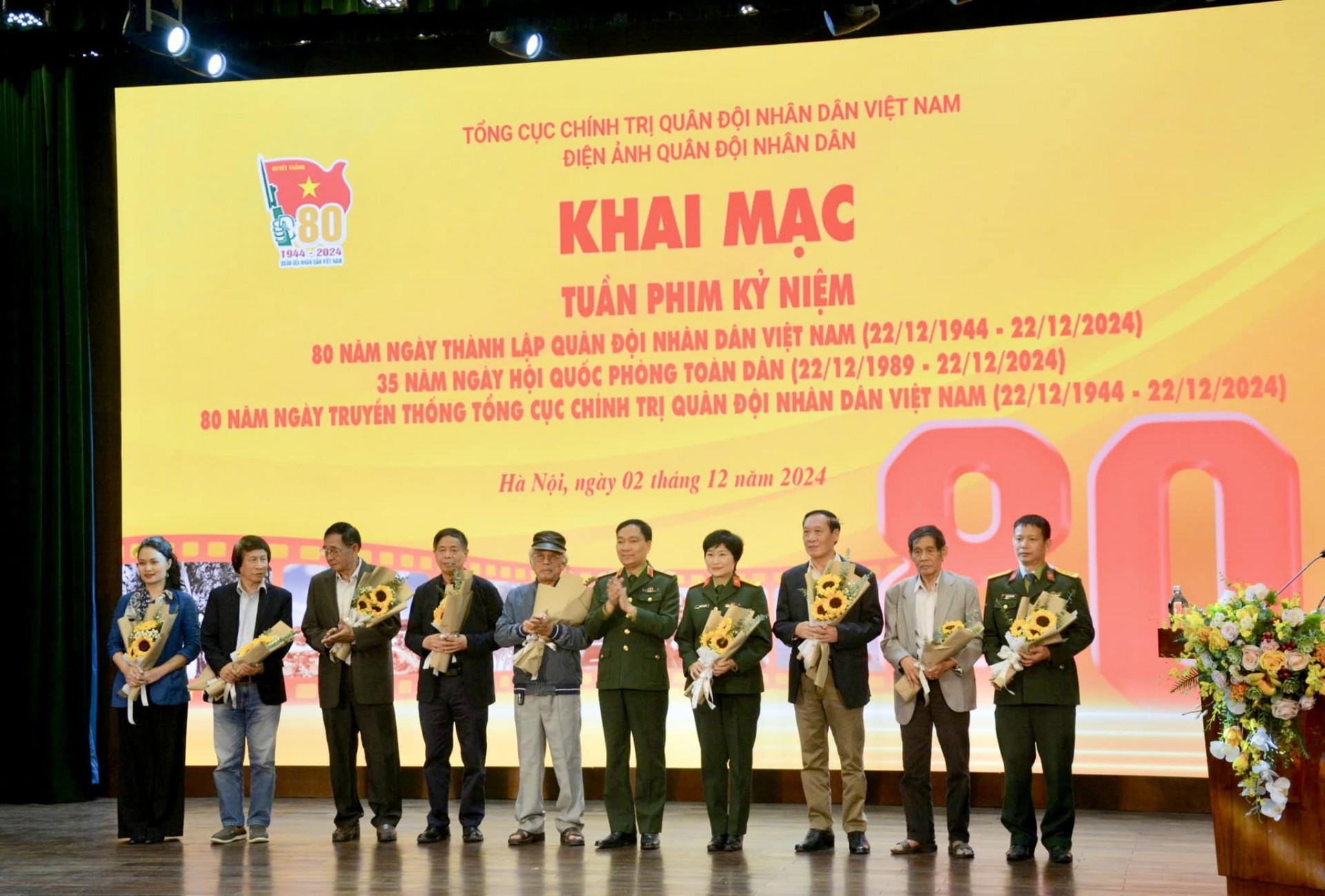 Khai mạc Tuần phim Kỷ niệm 80 năm Ngày thành lập Quân đội nhân dân Việt Nam: Trình chiếu 8 bộ phim đặc sắc