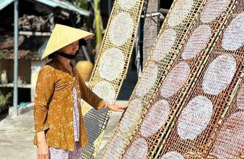 Phú Yên: Phục hồi và phát triển Làng nghề bánh tráng Long Bình