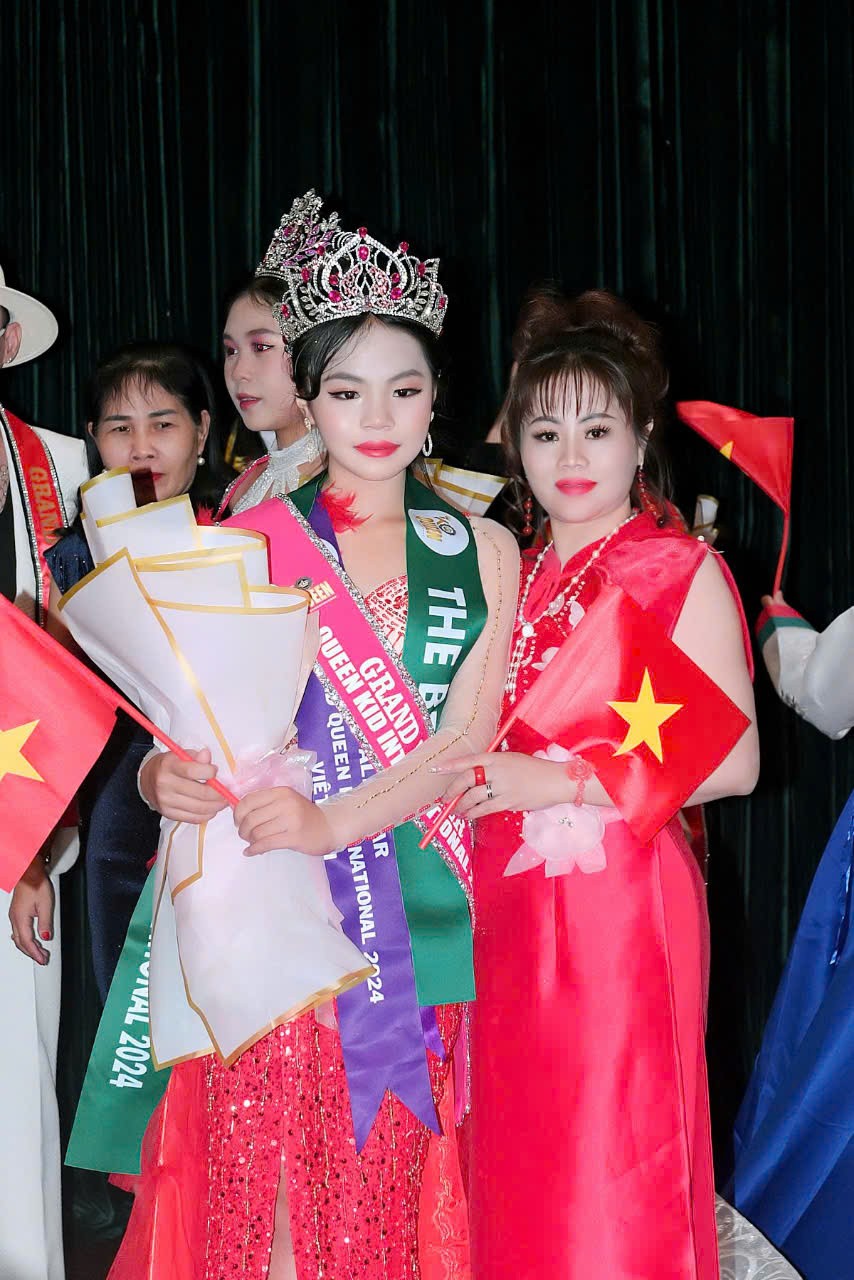 Nguyễn Phương Trà đoạt vương miện Queen Kid international 2024 Nguyễn Phương Trà đoạt vương miện Queen Kid international 2024