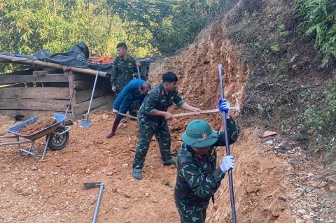 Huyện Lộc Bình: Lực lượng vũ trang tích cực góp sức xây dựng nông thôn mới