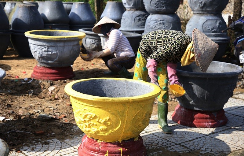 Làng quất cảnh lớn nhất miền Trung vào vụ Tết