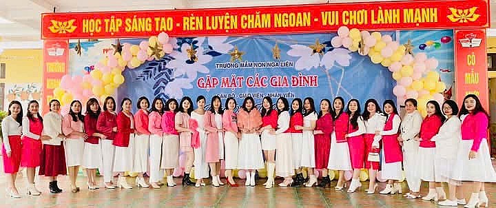 Trường mầm non Nga Liên tổ chức gặp mặt các gia đình cán bộ, giáo viên, công nhân viên