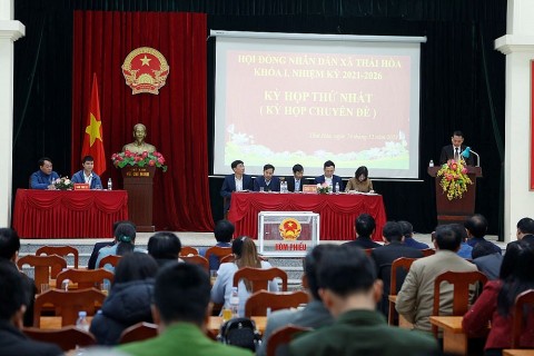 xa thai hoa tp ha noi ra mat bo may chinh quyen moi sau hop nhat ba xa