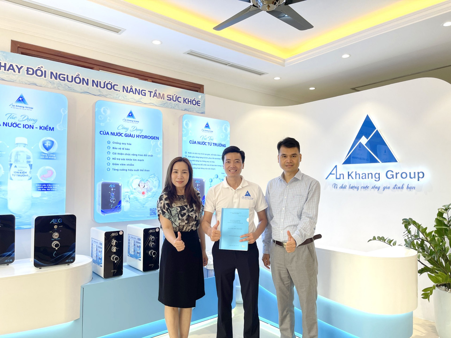 An Khang Group ứng dụng công nghệ tiên tiến máy nâng cấp nước ion kiềm