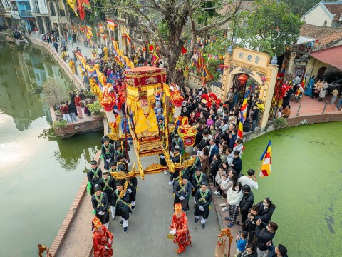 Rước Thánh hoàn cung – Nghi lễ tối linh trong lễ hội truyền thống làng Triều Khúc