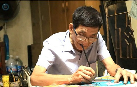 tranh hang trong tu truyen thong toi duong dai