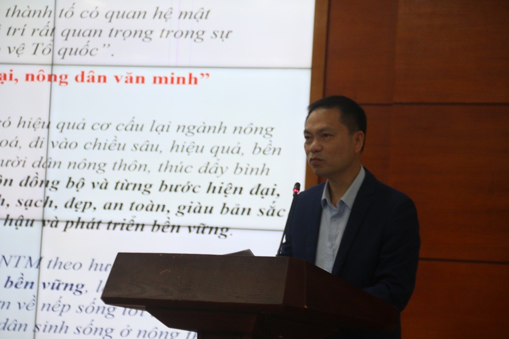 , ông Ngô Trường Sơn, Chánh Văn phòng Điều phối NTM Trung ương cho biết, chương trình MTQG xây dựng nông thôn mới đư , ông Ngô Trường Sơn, Chánh Văn phòng Điều phối NTM Trung ương cho biết, chương trình MTQG xây dựng nông thôn mới đư