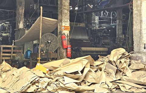 Bắc Ninh: Các cơ sở sản xuất giấy ở làng nghề Phong Khê dừng hoạt động