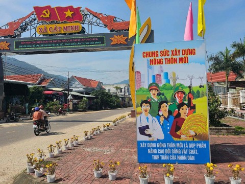 binh dinh xa cat minh xay dung nong thon moi kieu mau ve canh quan moi truong