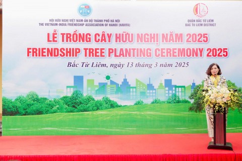 hoi huu nghi viet nam an do tpha noi to chuc le trong cay huu nghi tai bac tu liem