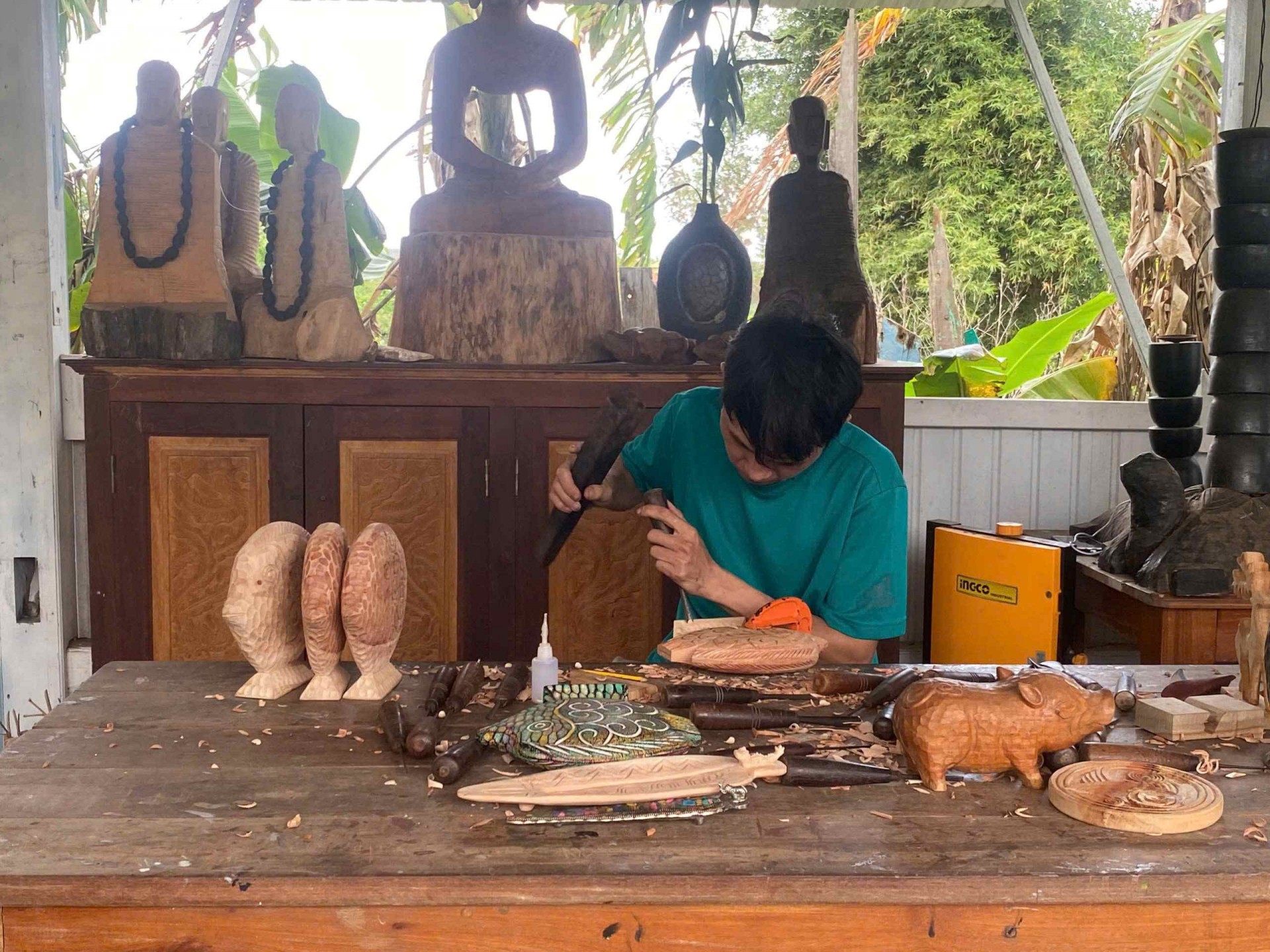 Quảng Nam: Những tác phẩm nghệ thuật độc đáo ở Làng Củi Lũ