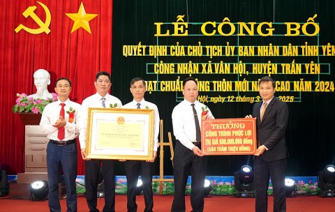 Yên Bái: Huyện Trấn Yên có 19 xã đạt chuẩn nông thôn mới kiểu mẫu và nông thôn mới nâng cao