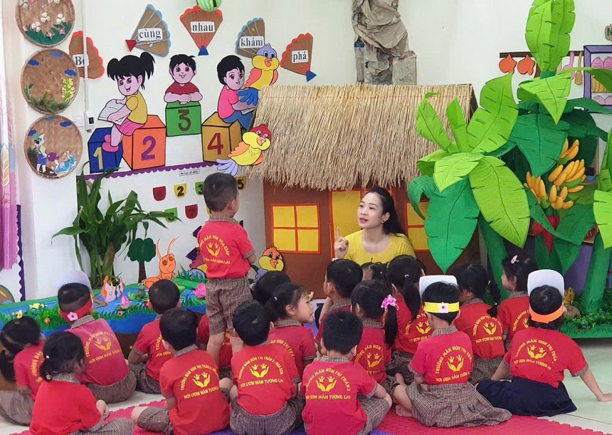 Trẻ nêu ý kiến cá nhân trong giờ thống nhất câu trả lời chung của tổ hoạt động Trẻ nêu ý kiến cá nhân trong giờ thống nhất câu trả lời chung của tổ hoạt động