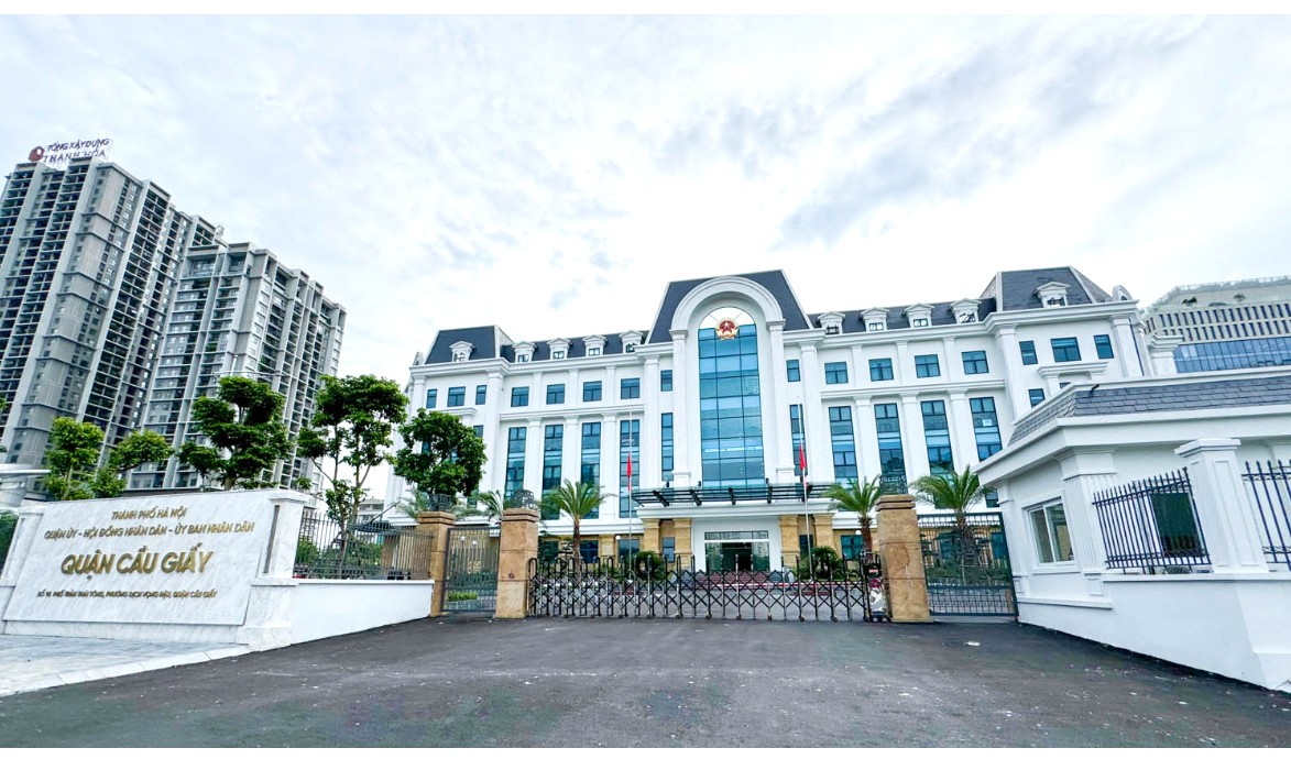 Trụ sở làm việc của Quận ủy - HĐND - UBND quận Cầu Giấy Trụ sở làm việc của Quận ủy - HĐND - UBND quận Cầu Giấy