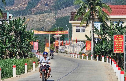 Bình Định: Ân Hảo Tây vượt khó về đích nông thôn mới