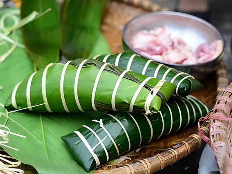 Đặc sản bánh chưng gù Hà Giang Đặc sản bánh chưng gù Hà Giang