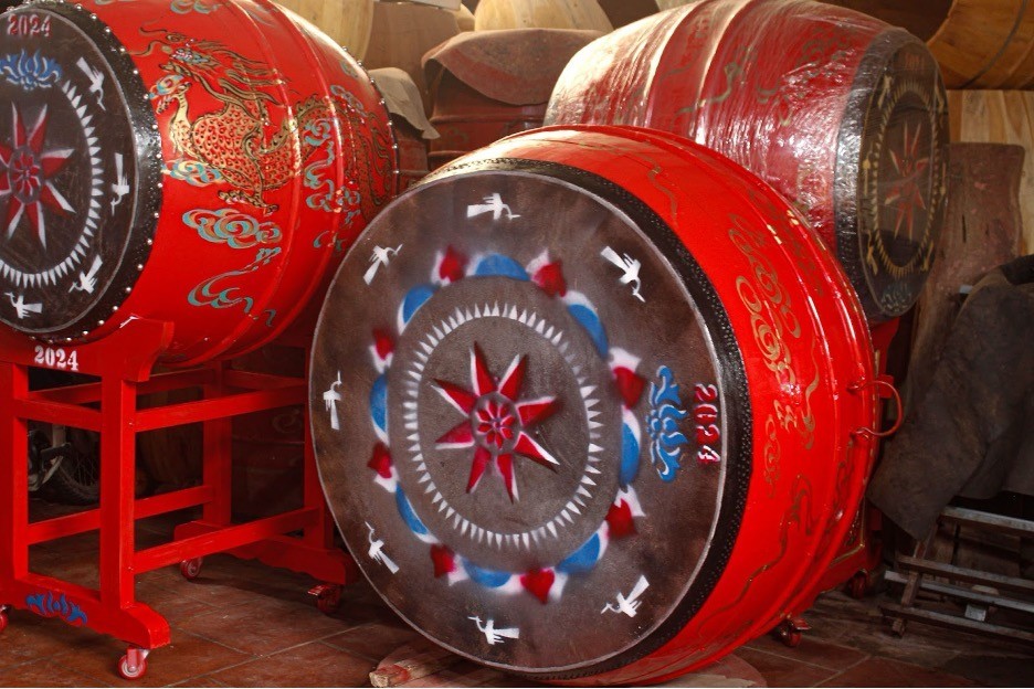 “Giữ lửa” nghề làm trống Đọi Tam “Giữ lửa” nghề làm trống Đọi Tam