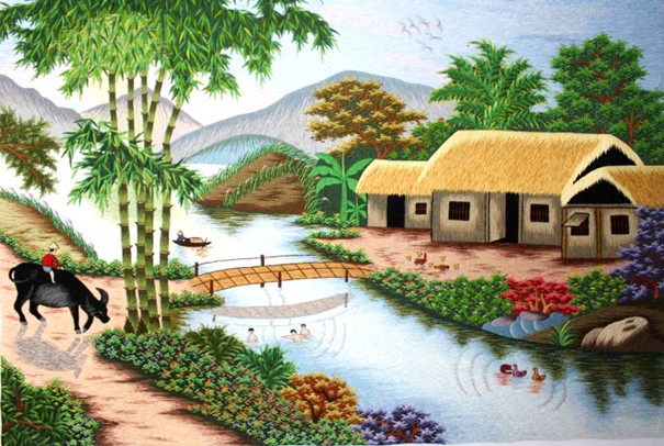 Làng nghề thêu Xuân Nẻo Thêu hồn dân tộc, dệt màu quê hương Làng nghề thêu Xuân Nẻo Thêu hồn dân tộc, dệt màu quê hương