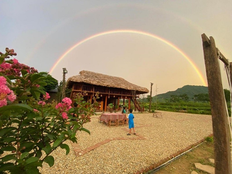 Homestay xinh đẹp giữa đồi chè