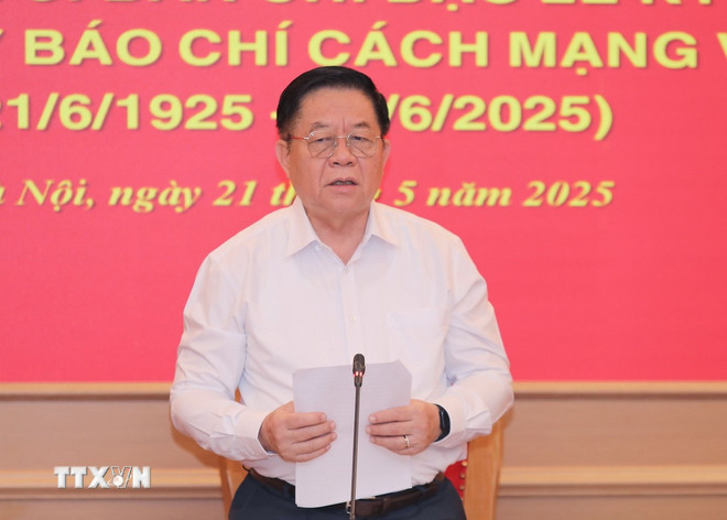 Ông Nguyễn Trọng Nghĩa phát biểu chỉ đạo tại buổi làm việc. (Ảnh: Thành Phương/TTXVN) ttxvn-ban-tuyen-giao-trung-uong-bao-chi-cach-mang-2.jpg