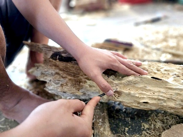 Làng nghề trầm hương Vạn Thắng hơn trăm năm tuổi Làng nghề trầm hương Vạn Thắng hơn trăm năm tuổi