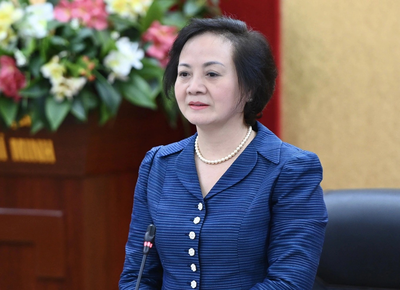 Bộ trưởng Nội vụ Phạm Thị Thanh Trà cho biết tốc độ thực hiện công việc để “về đích” đang rất gấp. Ảnh: Hải Long