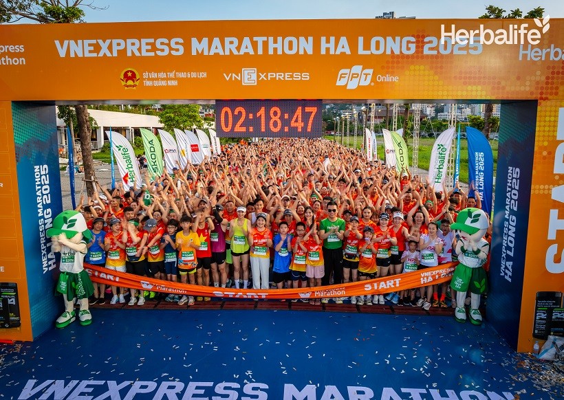 Herbalife Việt Nam đồng hành cùng giải chạy VnExpress Marathon Hạ Long năm thứ ba liên tiếp để khuyến khích lối sống năng động lành mạnh trong cộng đồng