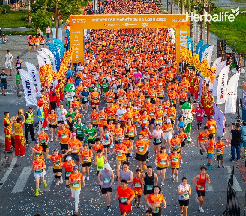 Herbalife Việt Nam đồng hành cùng giải chạy VnExpress Marathon Hạ Long năm thứ ba liên tiếp để khuyến khích lối sống năng động lành mạnh trong cộng đồng