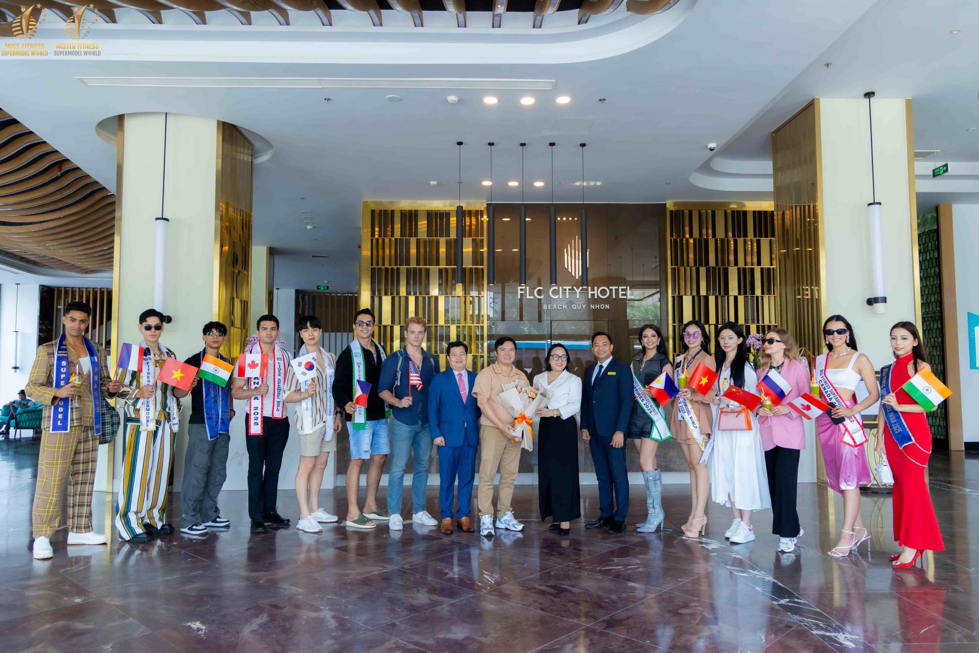Hoa hậu và Nam vương siêu mẫu thể hình Thế giới trải nghiệm du lịch tàu hỏa Bình Định Hoa hậu và Nam vương siêu mẫu thể hình Thế giới trải nghiệm du lịch tàu hỏa Bình Định