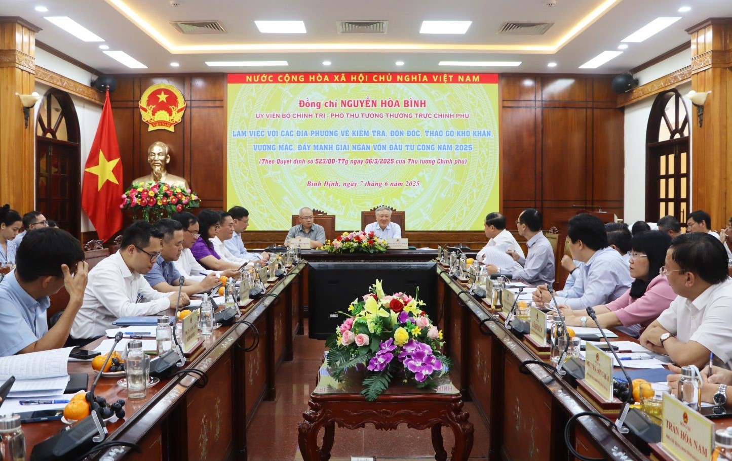 Phó Thủ tướng Nguyễn Hòa Bình: Bảo đảm giải ngân đối với các dự án, tránh thất thoát, lãng phí