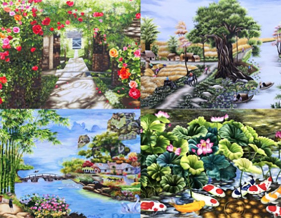 Những hình tượng thân thuộc qua từng đường chỉ trên tranh thêu Havina Những hình tượng thân thuộc qua từng đường chỉ trên tranh thêu Havina