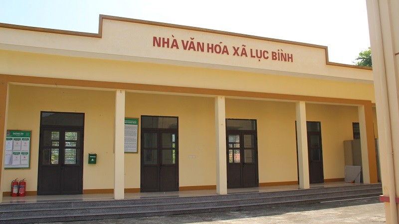 Nhà văn hóa xây dựng khang trang. Nhà văn hóa xây dựng khang trang.