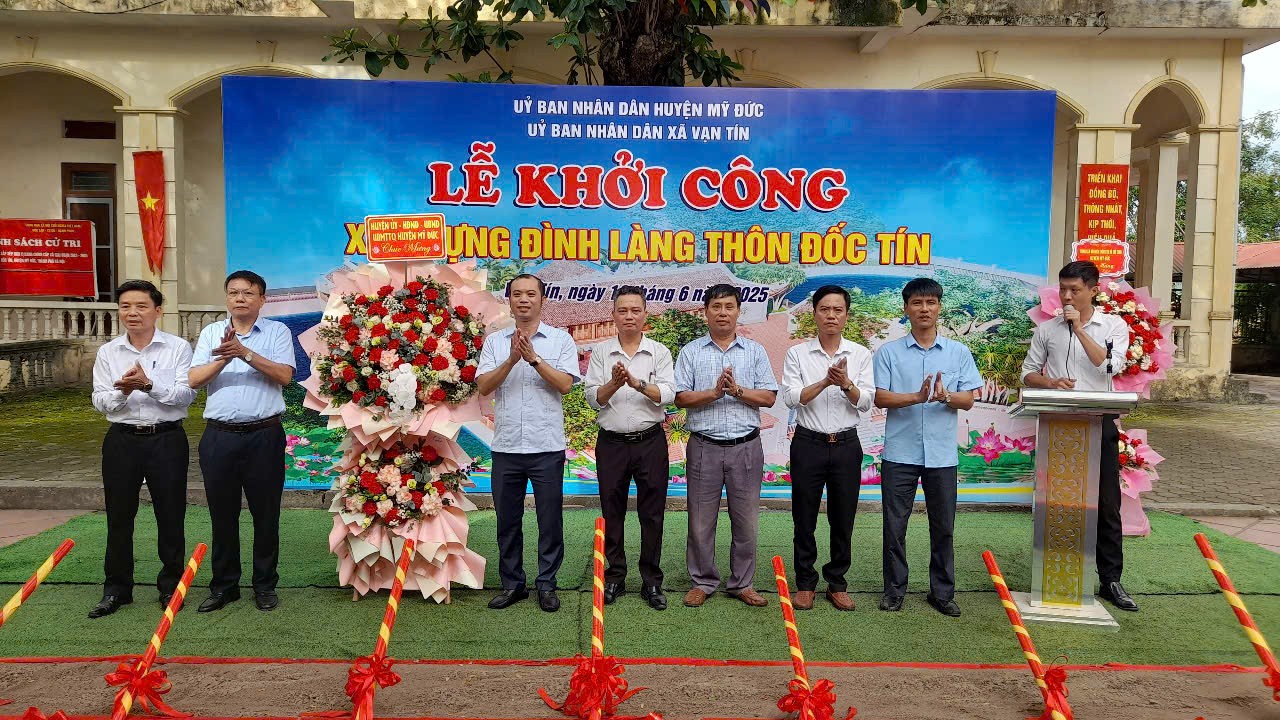 Lễ khởi công xây dựng đình làng Đốc Tín