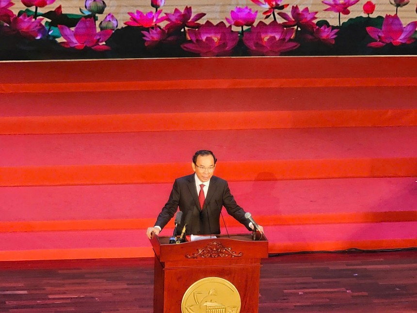 Bí thư Thành ủy TP. HCM Nguyễn Văn Nên phát biểu Bí thư Thành ủy TP. HCM Nguyễn Văn Nên phát biểu